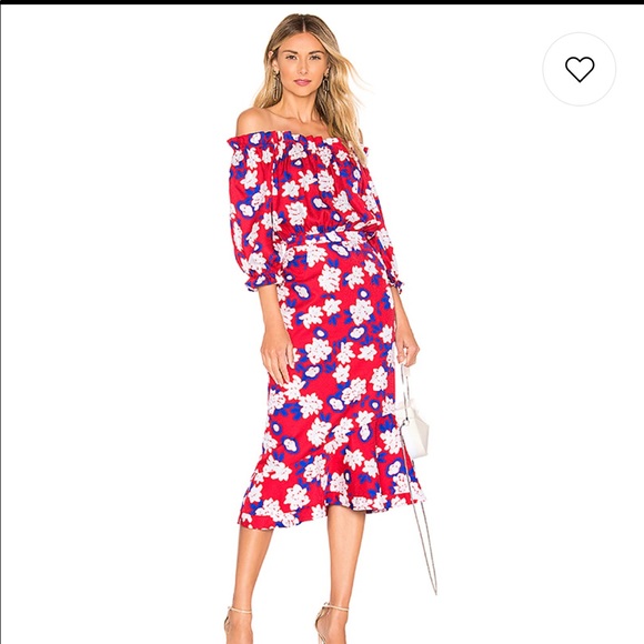 Worn once 🎉host pick🎉 SALONI Grace Dress in Dahlia - Picture 1 of 8